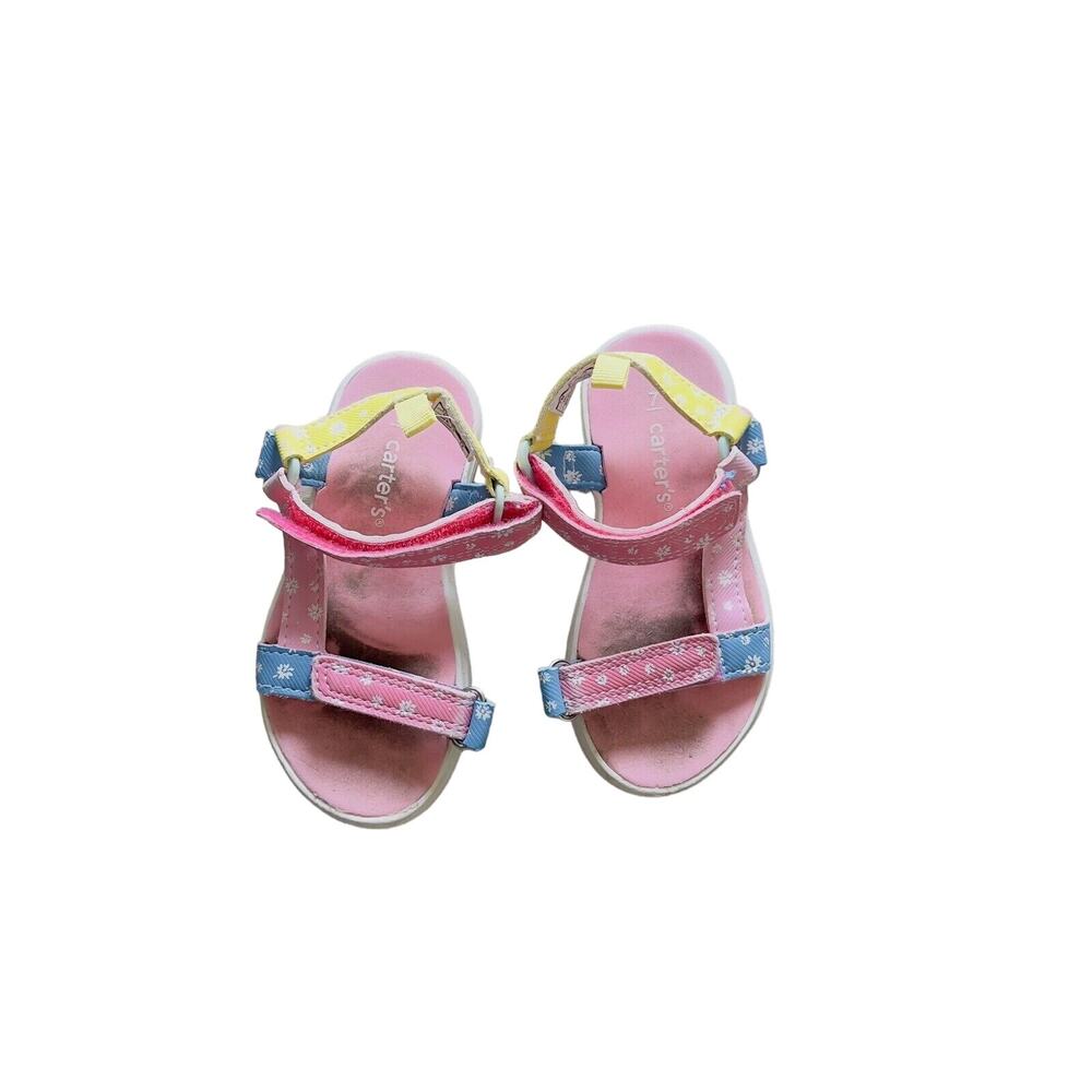 Carter’s Valencia Toddler Girls Pink Open Toe Sport Sandals Size 7M